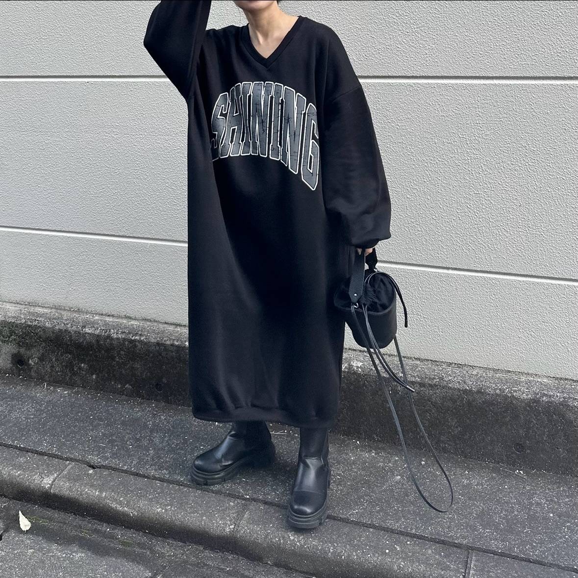 オーバーサイズのスウェット風がおしゃれ！