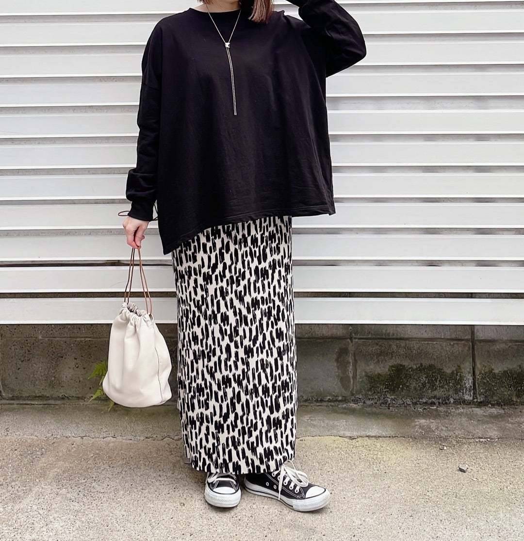 柄スカートを主役にする♡