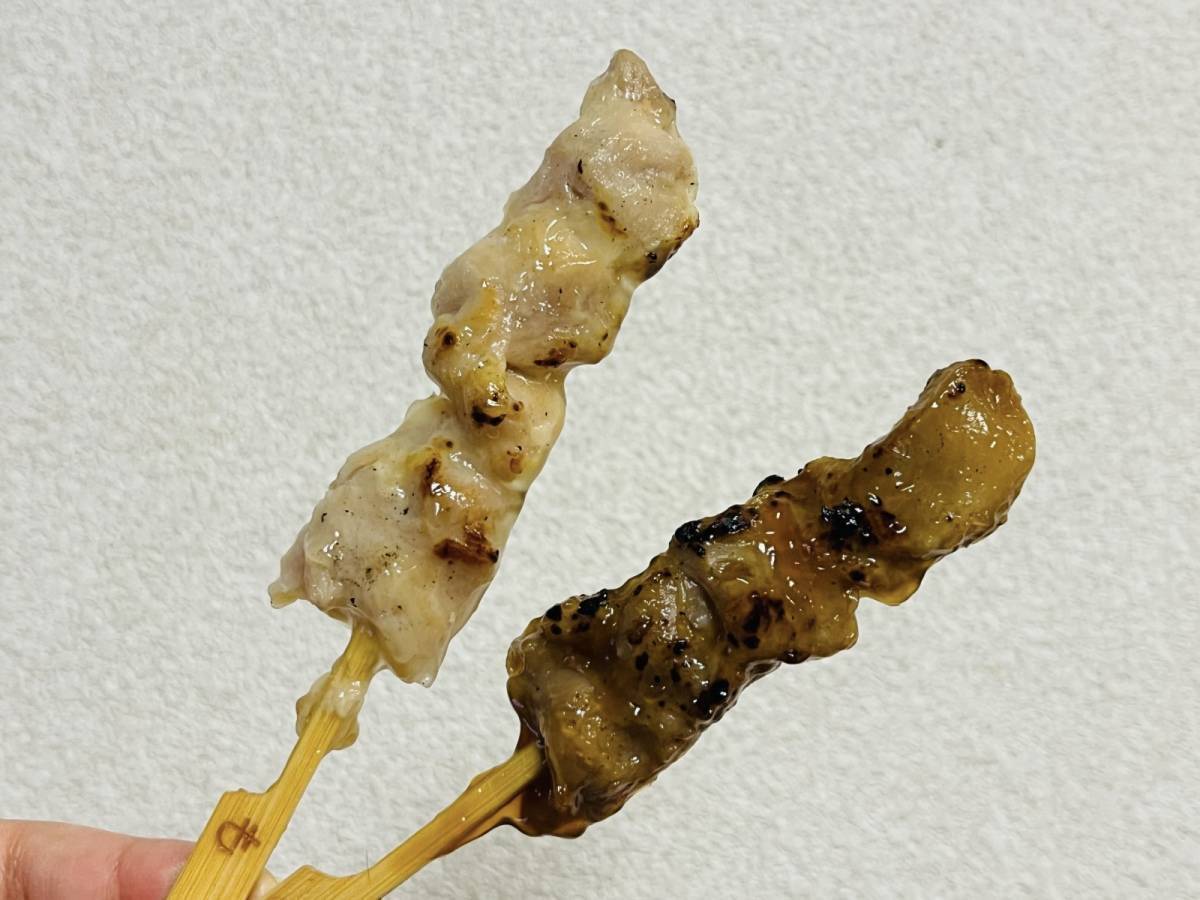 ラ・ムー:焼鳥盛り合わせ(ももタレ・塩)