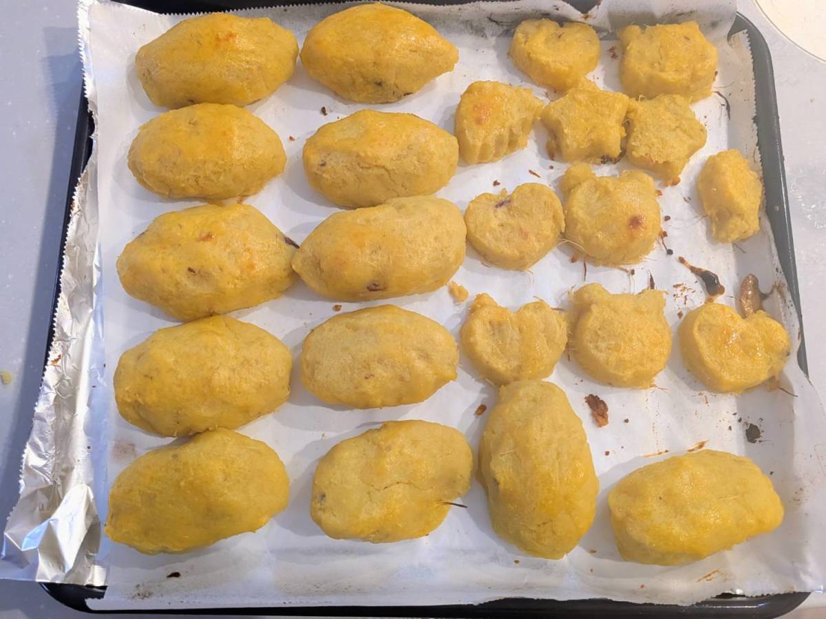 スイートポテトを作っているところ
