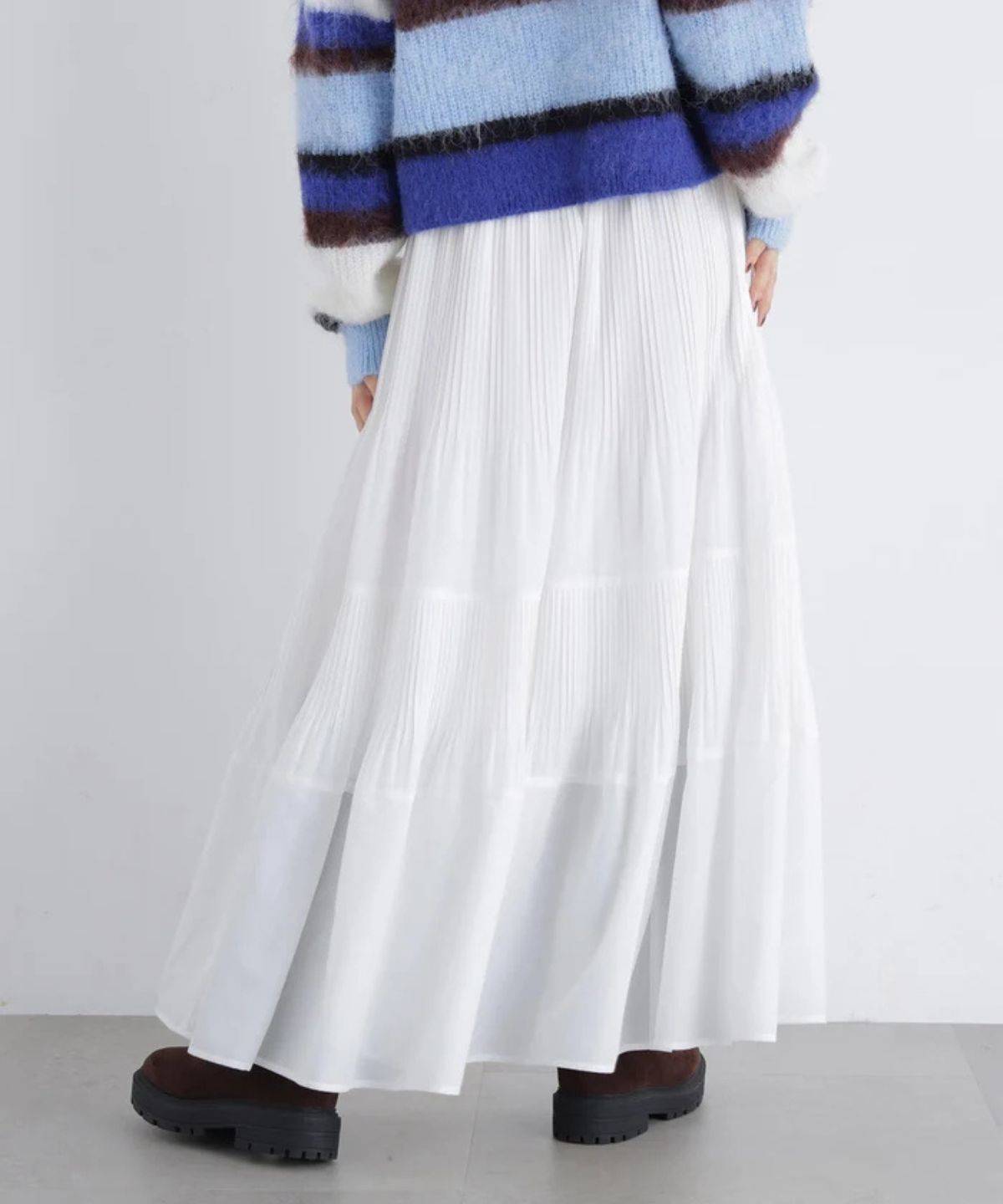 N. Natural Beauty Basic* ティアードプリーツスカート