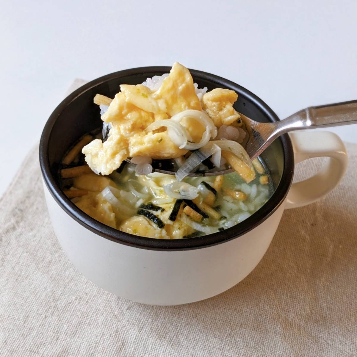 永谷園公式の「ふんわり炒り卵茶づけ」のレシピ