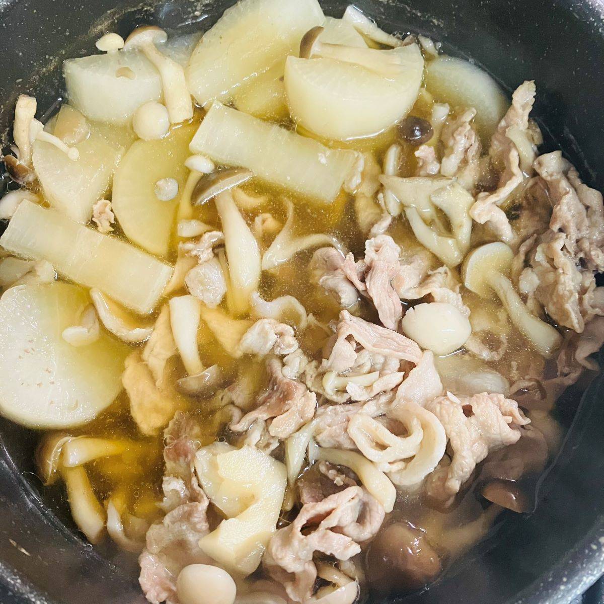JAグループ公式の「冷凍大根で簡単★我が家の定番★大根と豚肉の煮物」のレシピ