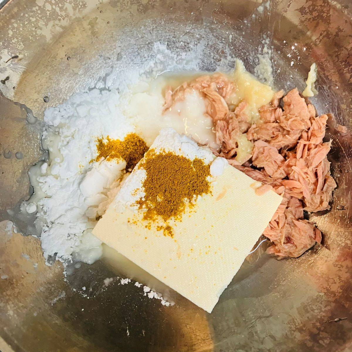 いなば公式の「カレー風味♪揚げないツナ豆腐ナゲット」のレシピ