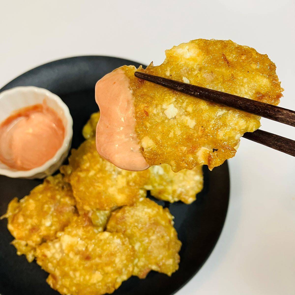 いなば公式の「カレー風味♪揚げないツナ豆腐ナゲット」のレシピ