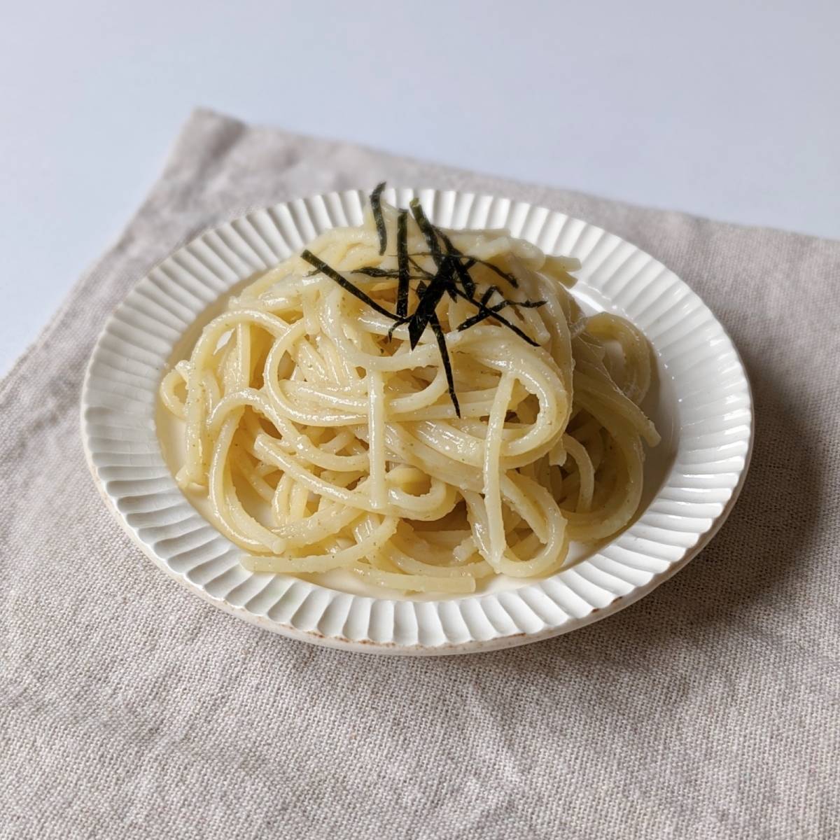マ･マー公式の「たらこの和風さっぱりスパゲティ」のレシピ