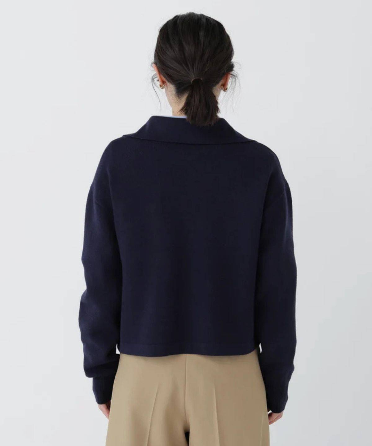 NATURAL BEAUTY BASIC スキッパーニット
