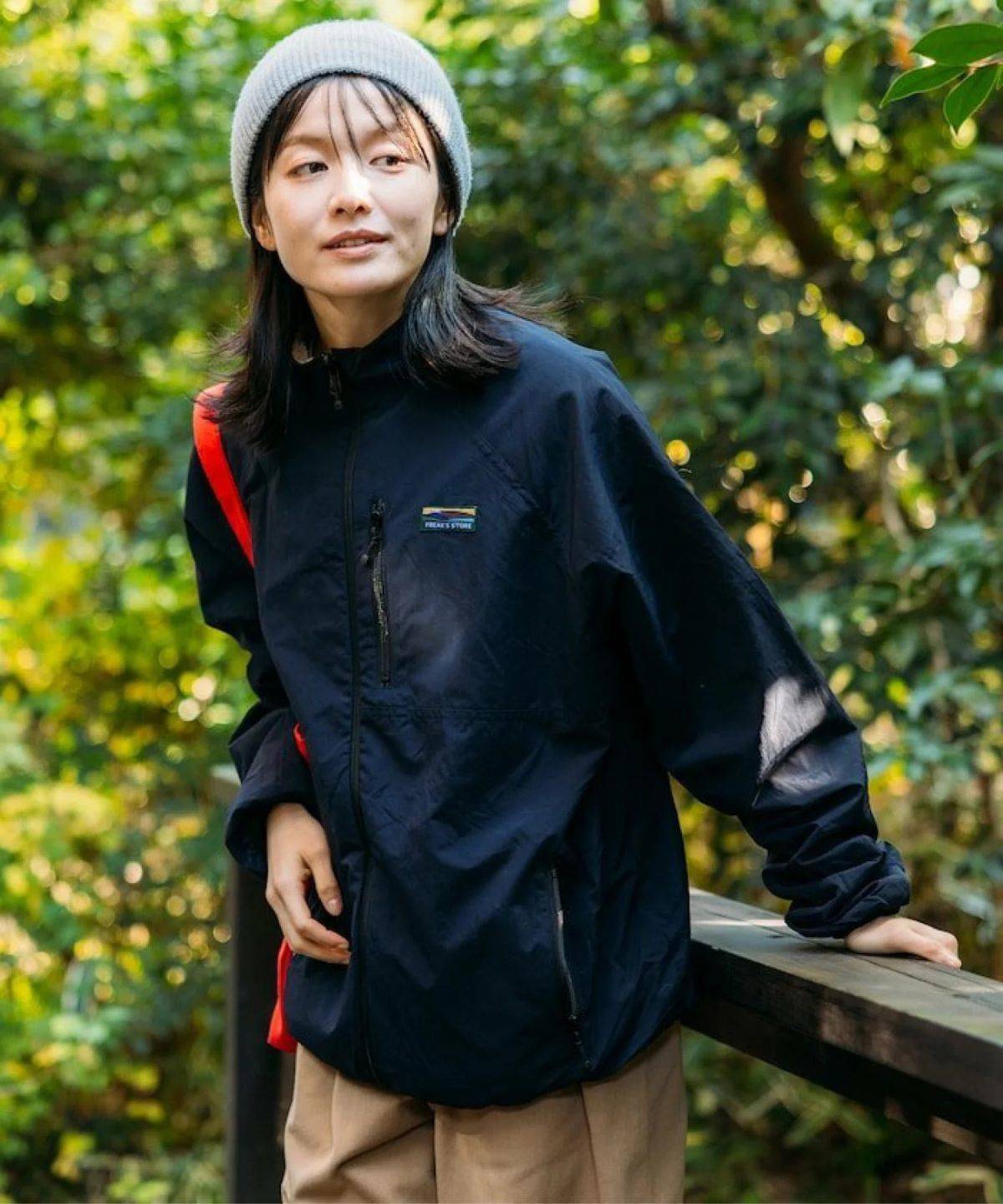 FREAK’S STORE リラックスフィット ナイロン フリース リバーシブルブルゾン
