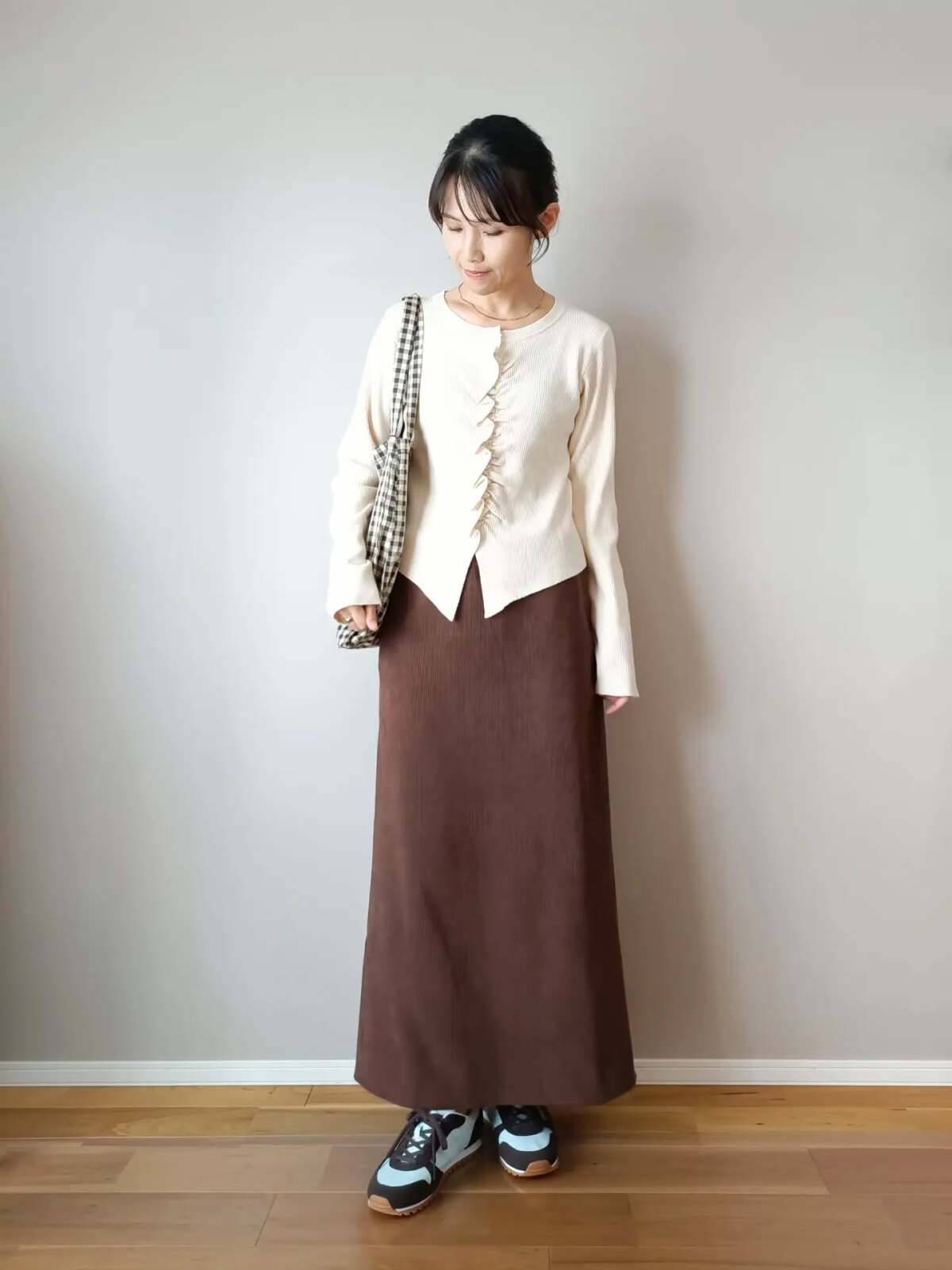 白とブラウンの色合わせが◎