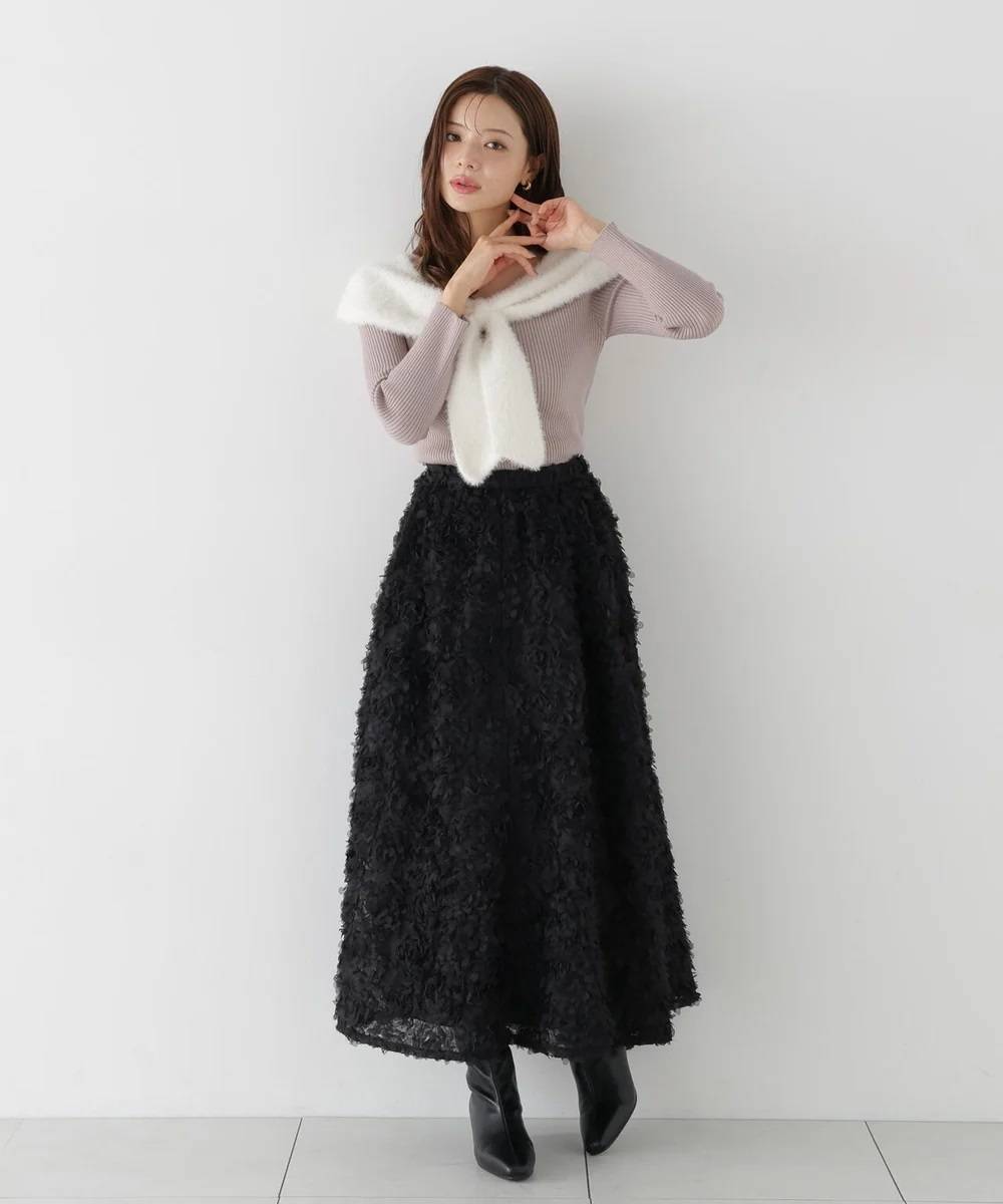 PROPORTION BODY DRESSING チュールレーススカート